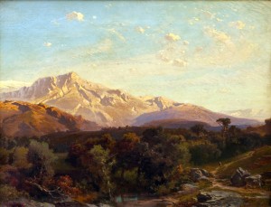 «Романтический горный пейзаж Сьерра-Невады»
Холст, масло, 34 x 33 см
Подписана художником